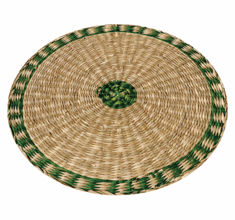 Woven round texture vinyl wood flooring carpet - TenStickers