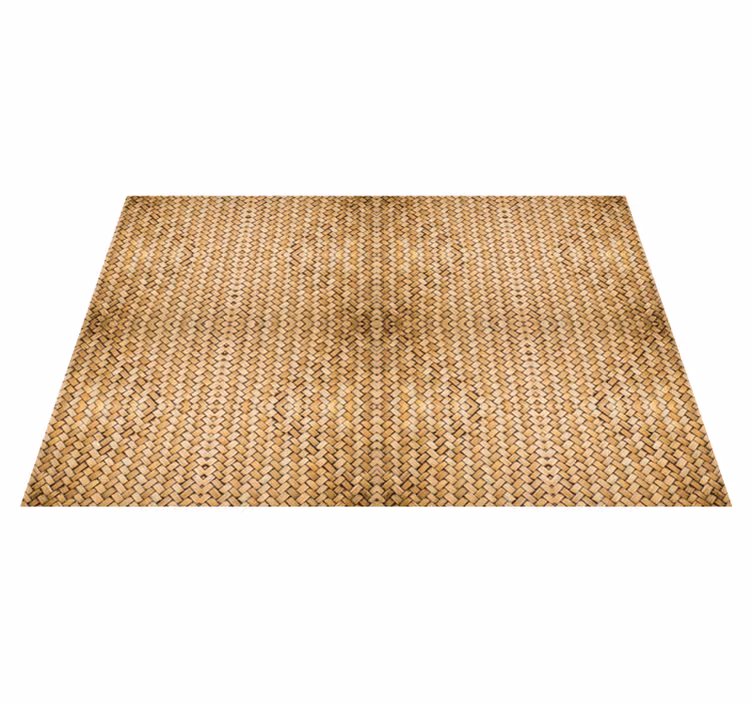 Woven bamboo bathroom flooring - TenStickers
