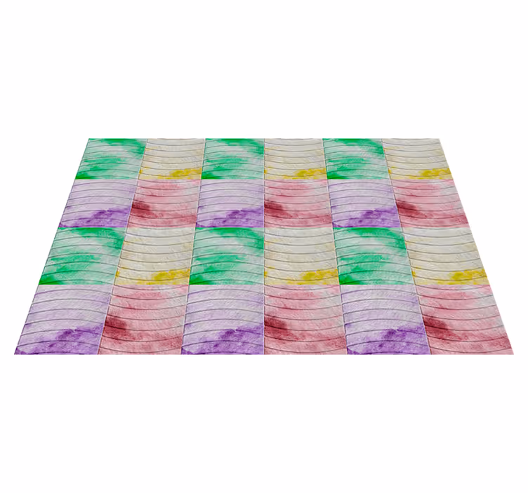 Ramblas tiles  living room vinyl rug - TenStickers