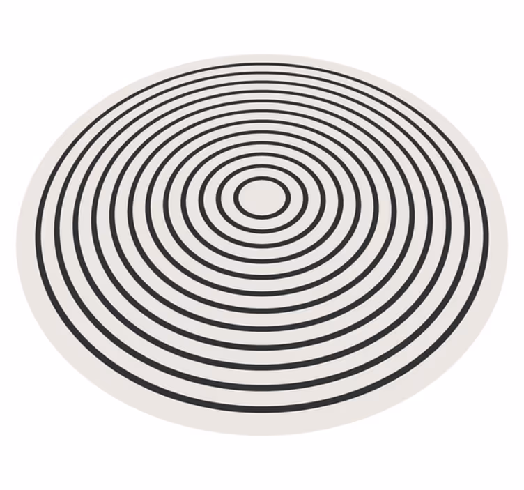 Rounded lines office carpet for floor - TenStickers