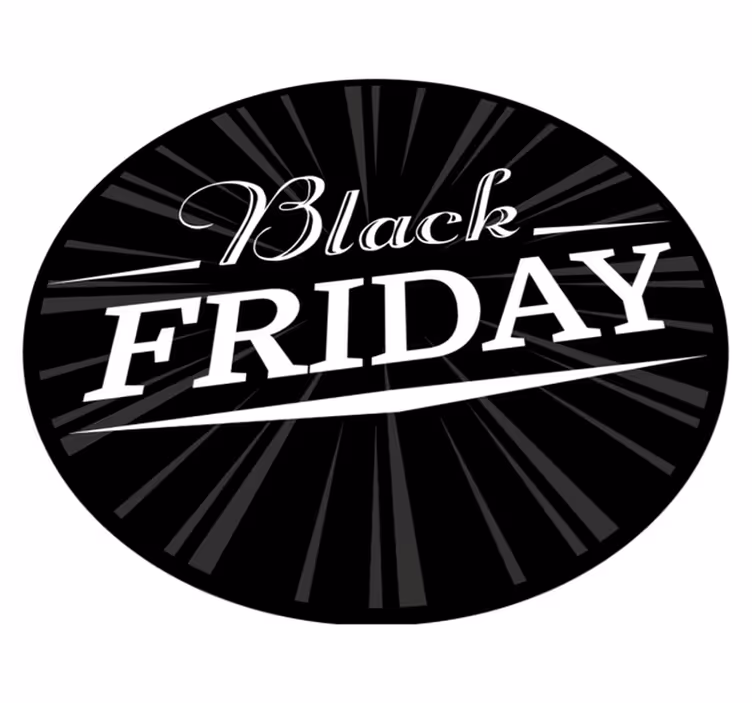 Black Friday circular carpet - TenStickers