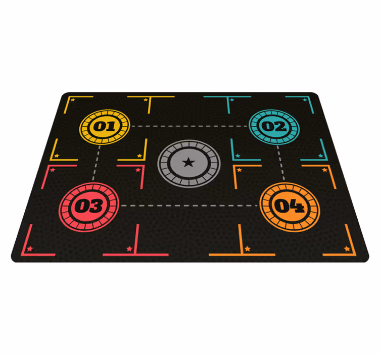 Basketball training rectangular rug - TenStickers