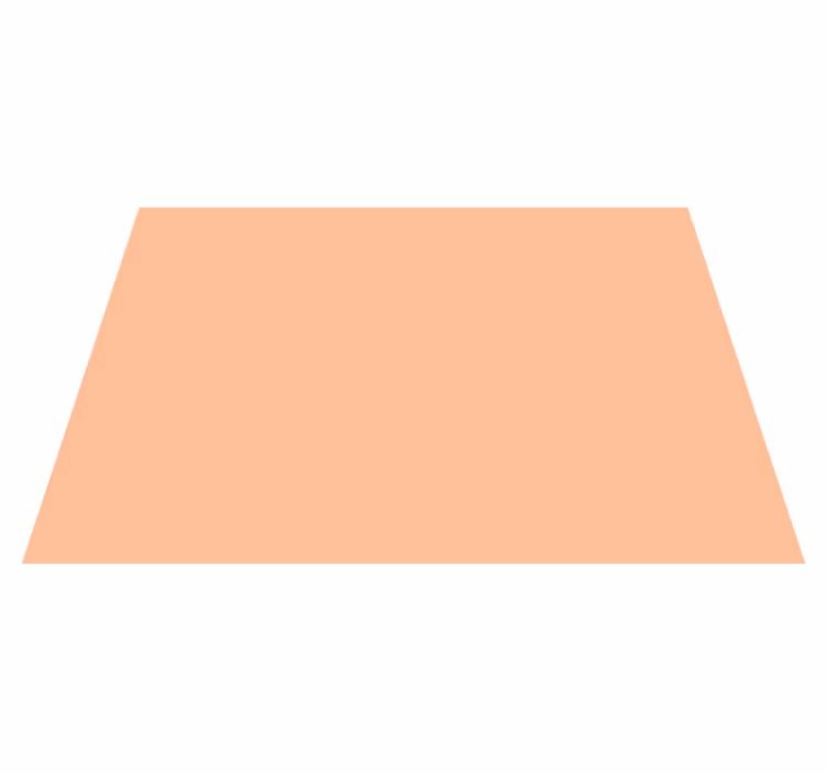 Peach fuzz rectangular vinyl rug - TenStickers