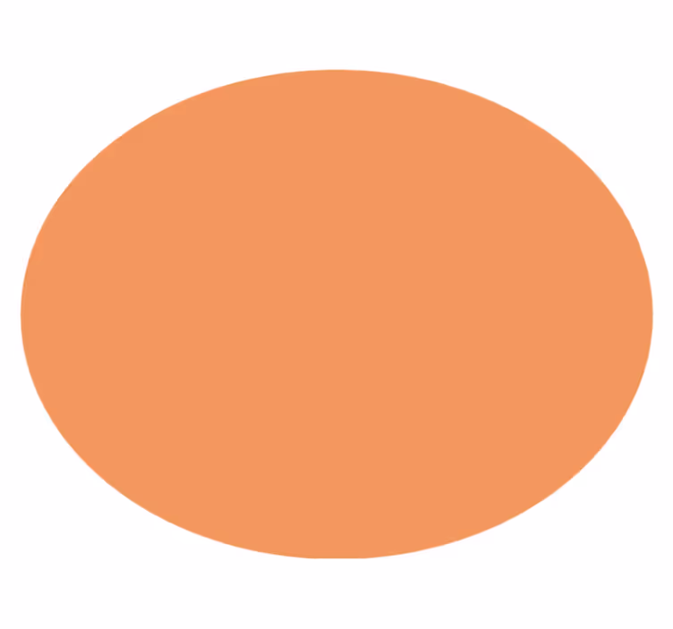 "Apricot Crush" circular vinyl carpet - TenStickers