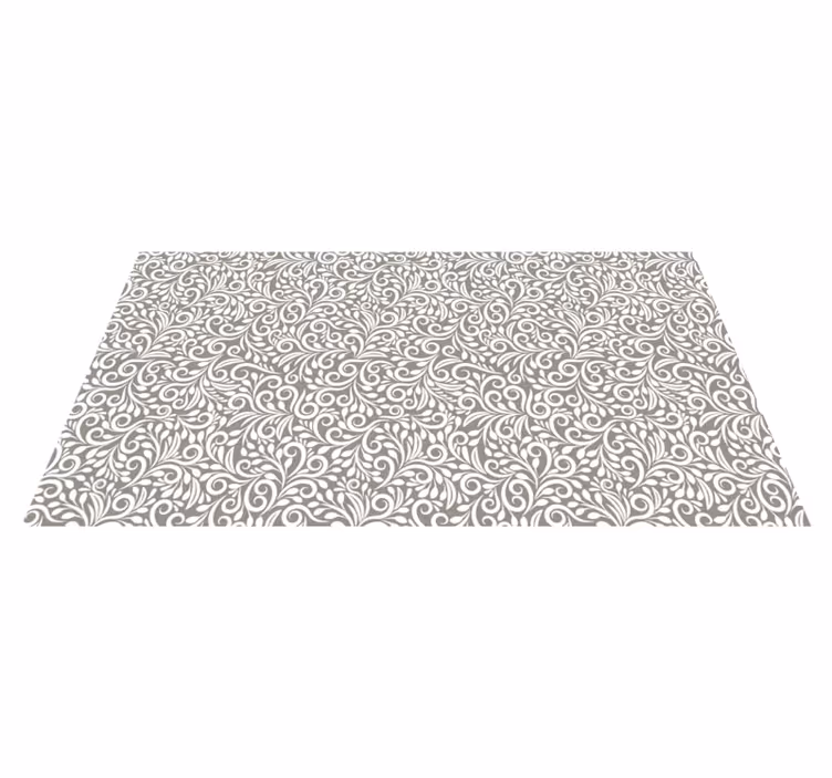 "Ruskin" grey pattern kitchen vinyl carpet - TenStickers