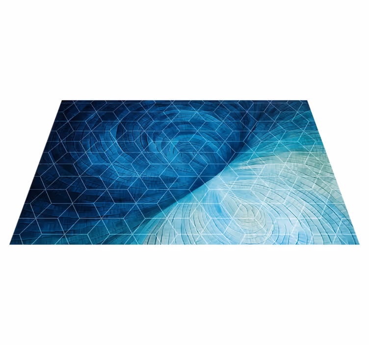 abstract blue background bathroom vinyl carpet - TenStickers