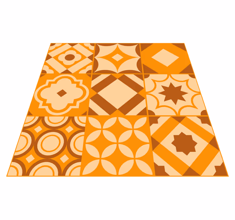 rustic tiles kitchen vinyl carpet - TenStickers