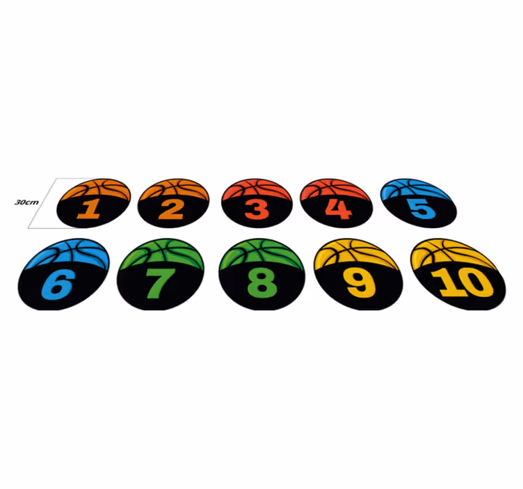basketball training pack teen vinyl carpet - TenStickers