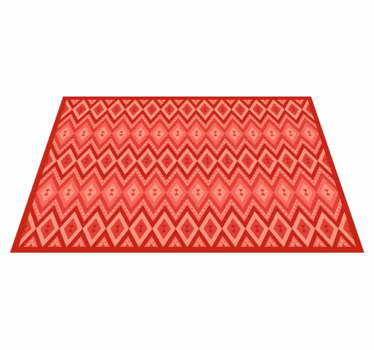 Ethnic vintage design red vinyl carpet - TenStickers