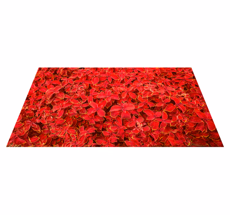 petal pattern red vinyl carpet - TenStickers