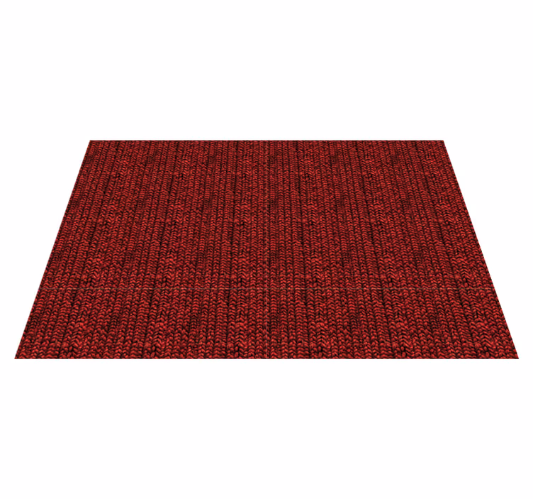 Textured wool effect red vinyl carpet - TenStickers