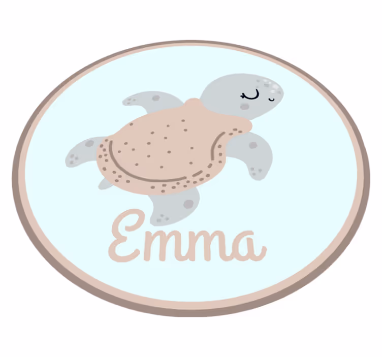 Customizable turtle custom vinyl carpet - TenStickers