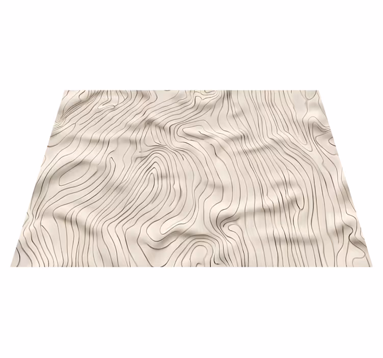 Abstract lines beige vinyl carpet - TenStickers