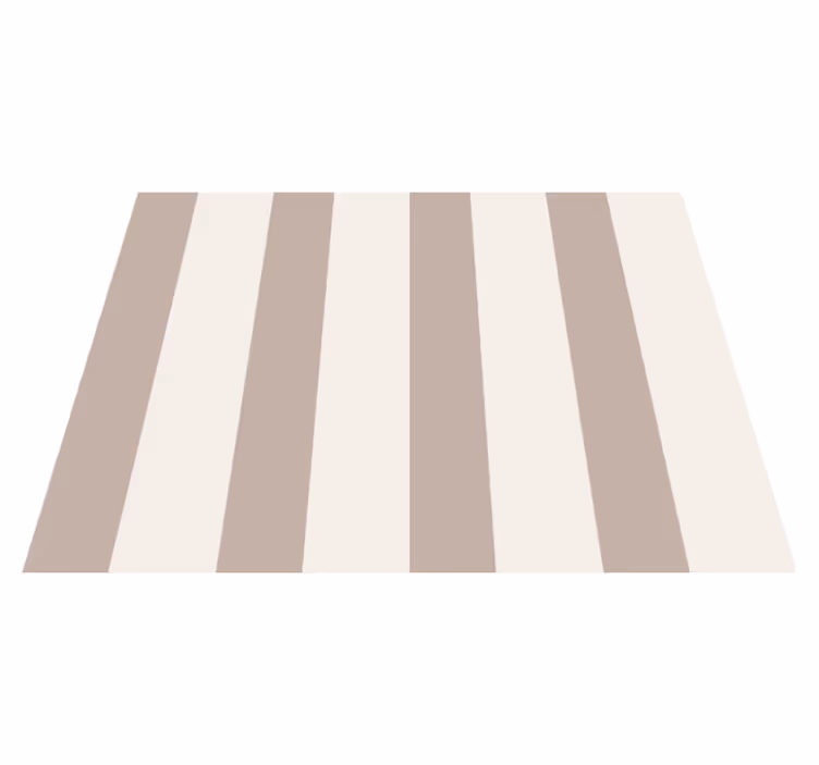 Stripes beige vinyl carpet - TenStickers