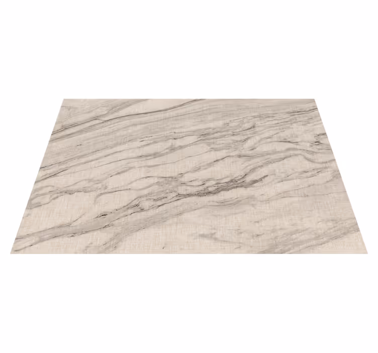 Ivory shades with black details marble vinyl carpet - TenStickers