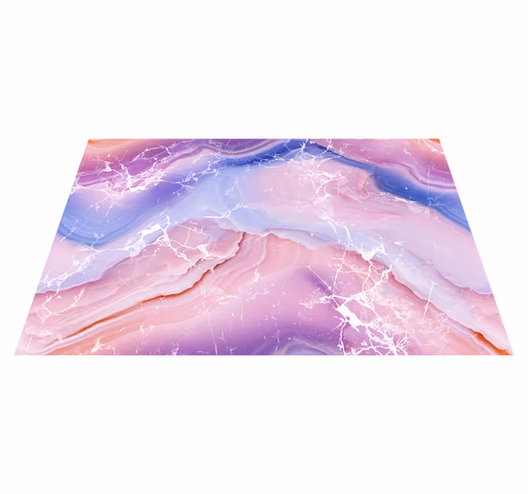 Purple & pink shades marble vinyl carpet - TenStickers