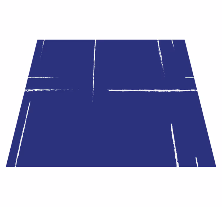 Modern line pattern blue vinyl carpet - TenStickers