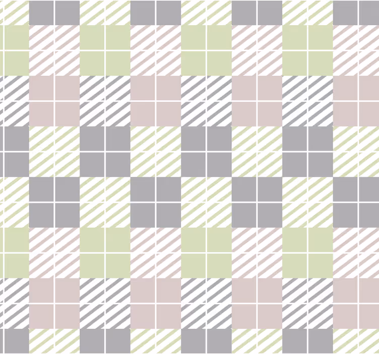 Plaid Pattern Simplicity wallpaper geometric - TenStickers