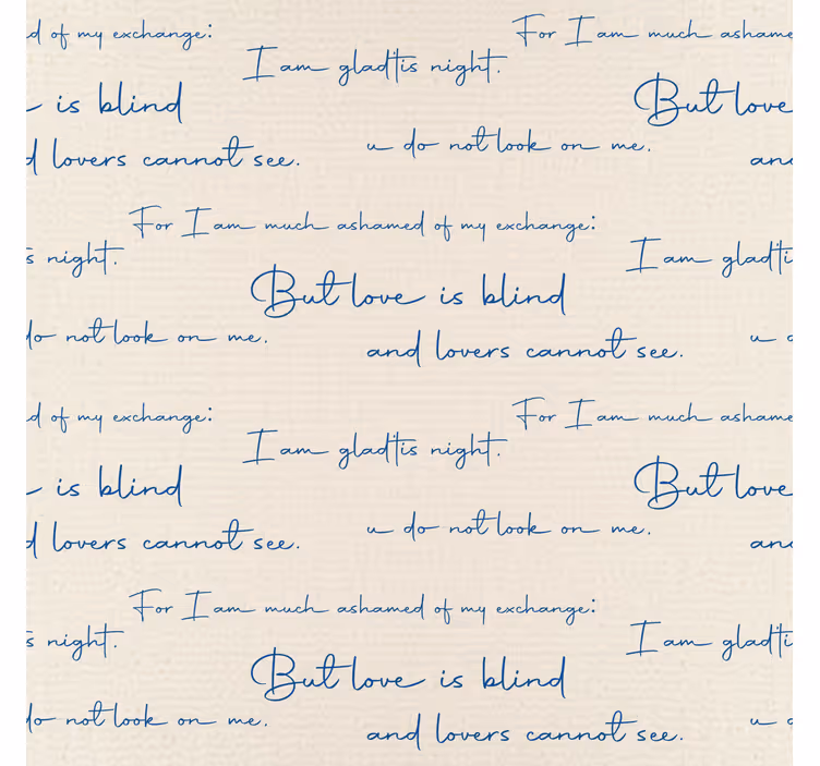 Textile chart text wallpaper - TenStickers