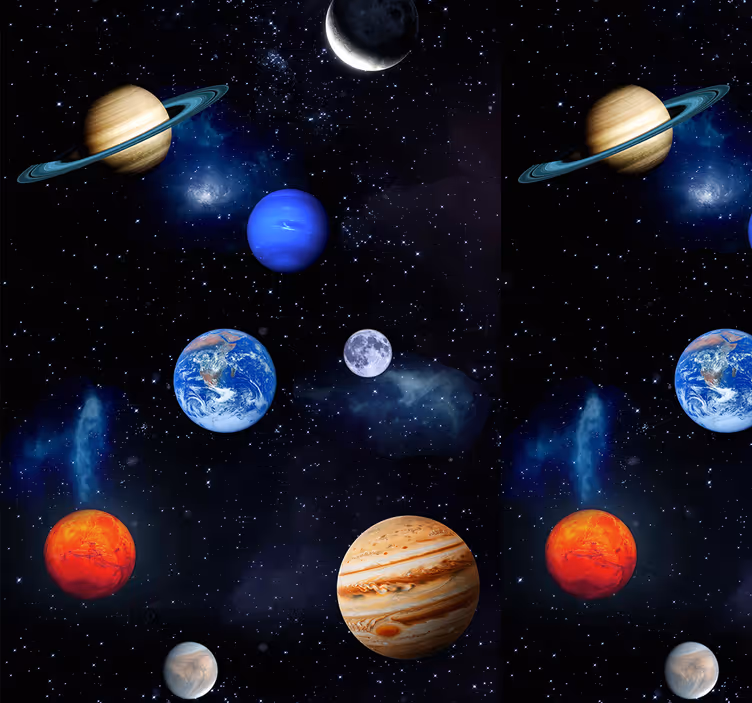 Cosmos Space Planets stars wallpaper - TenStickers