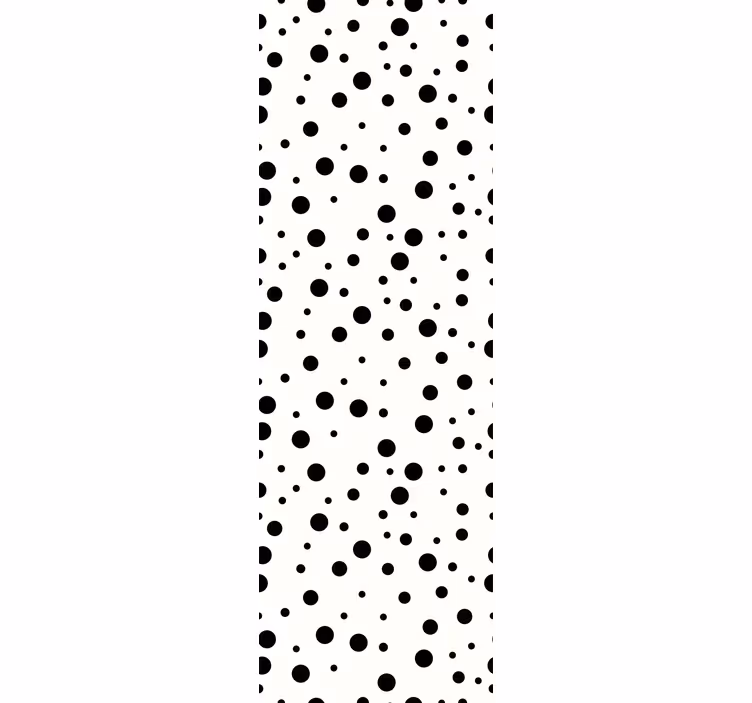 Black Circular Patterns wallpaper dots - TenStickers