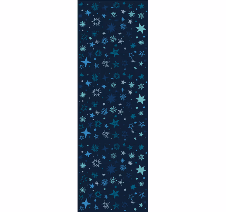 Blue night scene stars wallpaper - TenStickers