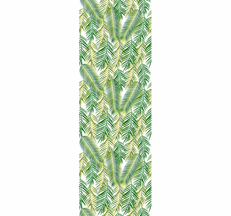 Lush greenery design leaves wallpaper - TenStickers