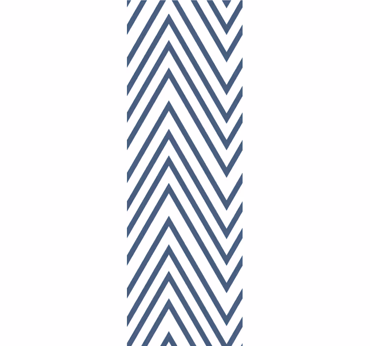 Zigzag blue pattern other stripes wallpaper - TenStickers