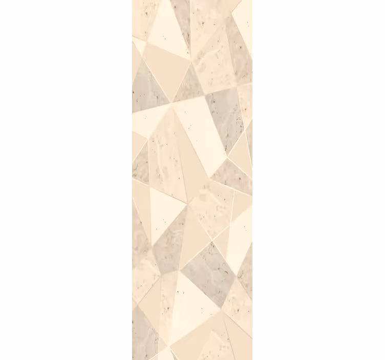 Geometric beige motif wallpaper marble - TenStickers