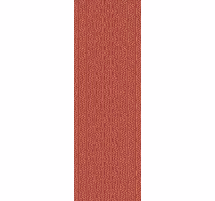 Stunning red pattern wallpaper triangles - TenStickers