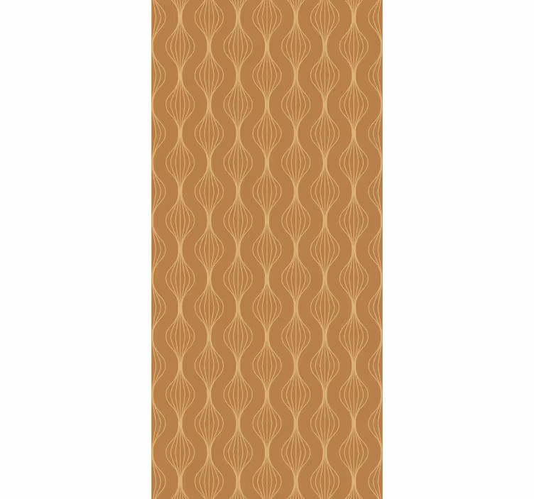Elegant curves pattern modern wallpaper - TenStickers