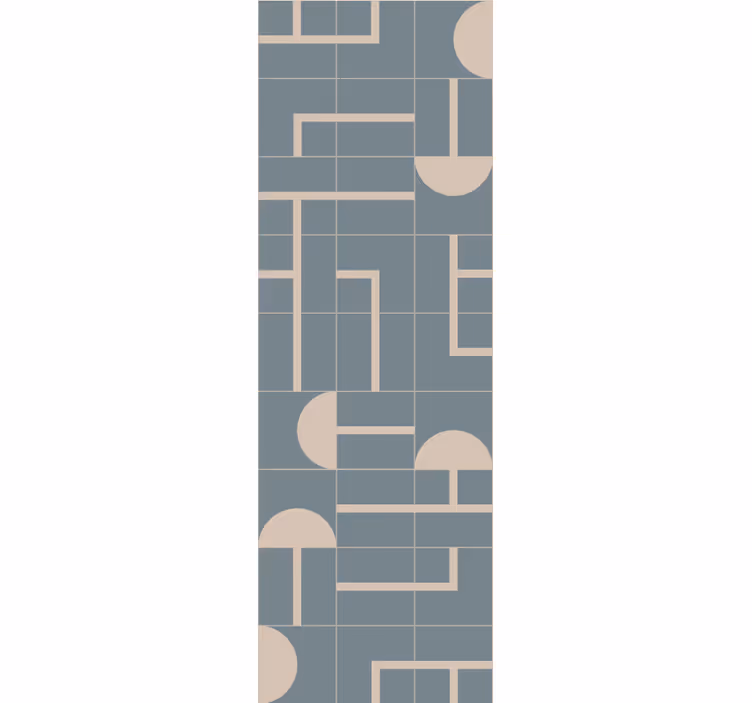 Beige stylish shapes wallpaper geometric - TenStickers