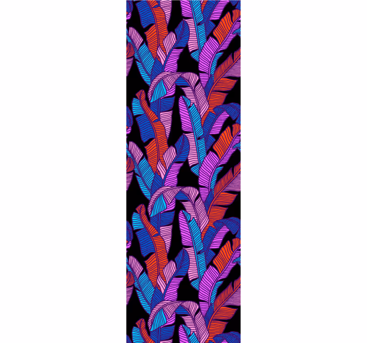 Big vibrant motif wallpaper flowery - TenStickers