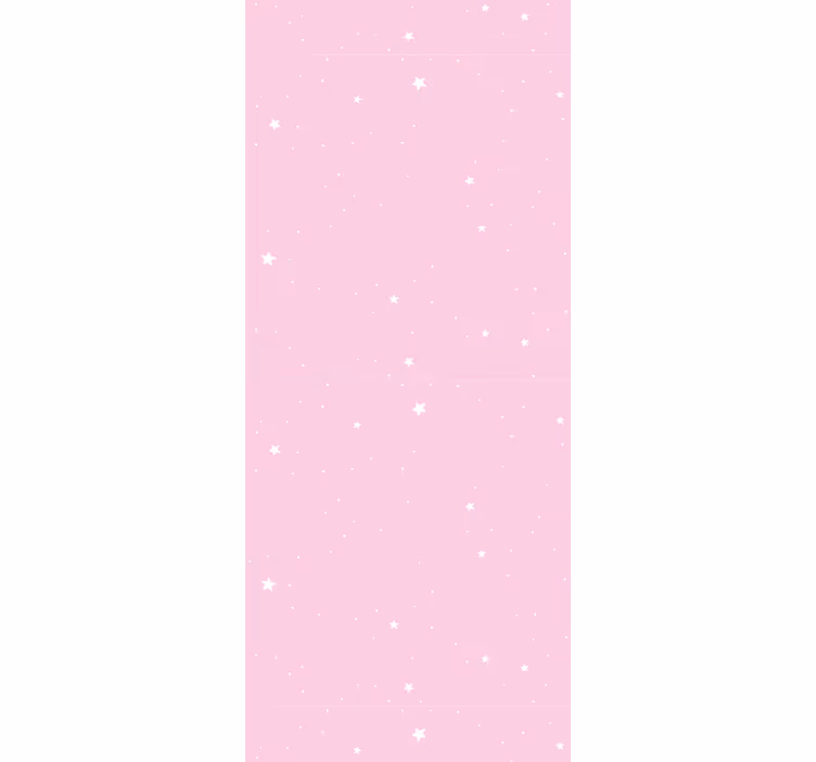 Night pink sky stars wallpaper - TenStickers