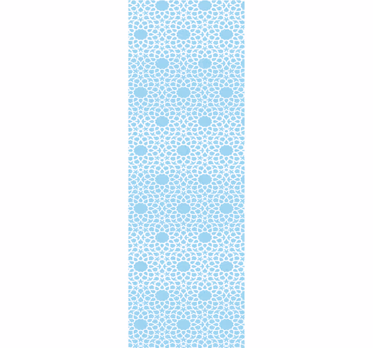 Wallpaper flowery floral circle design - TenStickers