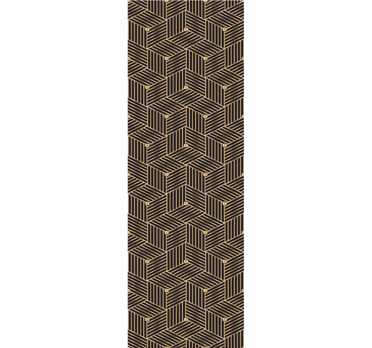 Layered Pattern Design wallpaper geometric - TenStickers