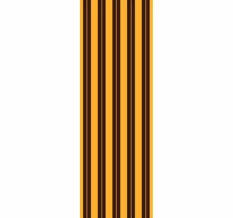 Stripes wallpaper in black mustard stripes - TenStickers