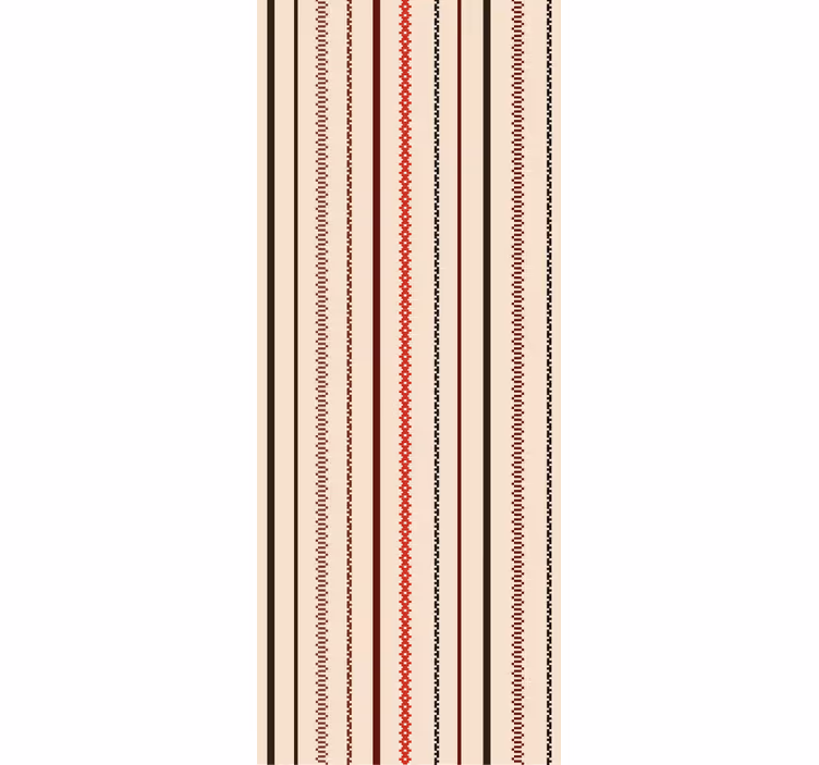Linear stitch pattern vertical striped wallpaper - TenStickers