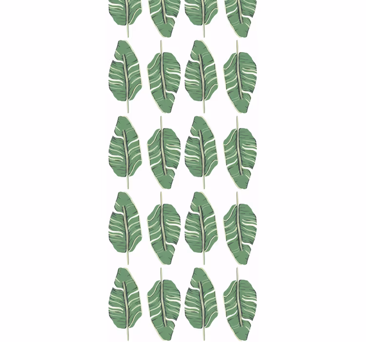 Leafy Green Elegance leaves wallpaper - TenStickers