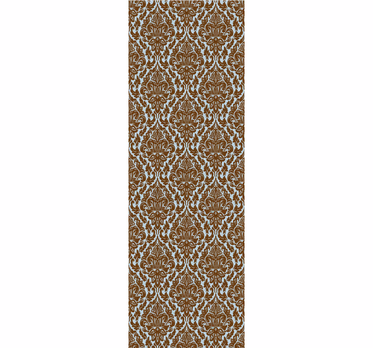 Mint brown Damask other vintage wallpaper - TenStickers
