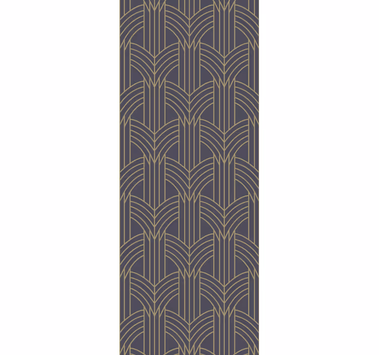 Art déco style living room wallpaper - TenStickers
