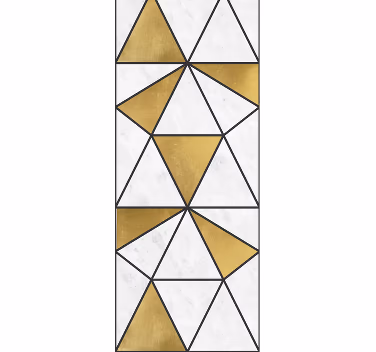 Geometric marble facets wallpaper triangles - TenStickers