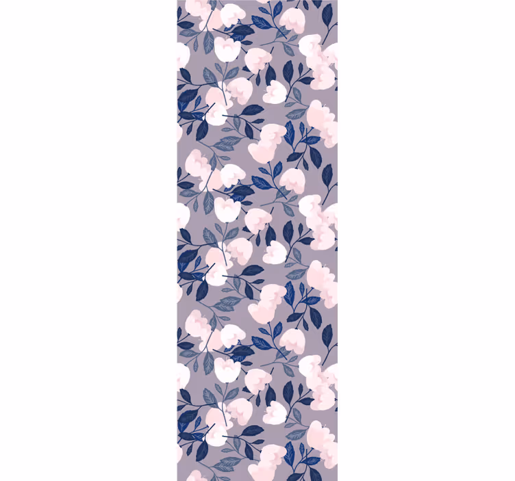 Blossom bloom pattern wallpaper flowery - TenStickers