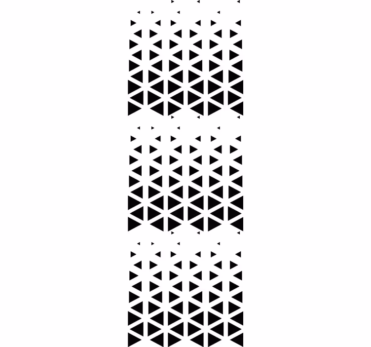 Black Triangle Arrangement wallpaper geometric - TenStickers