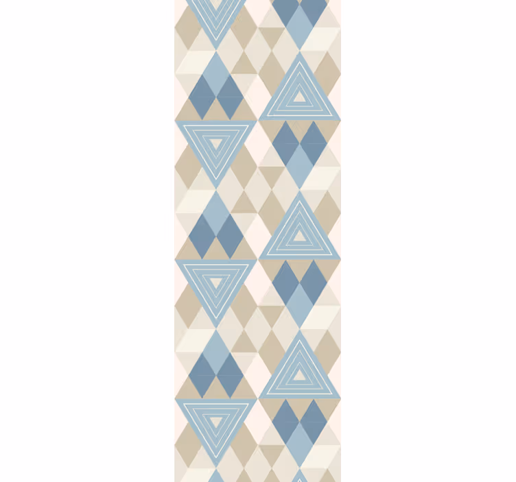 Triangles and Diamonds wallpaper geometric - TenStickers
