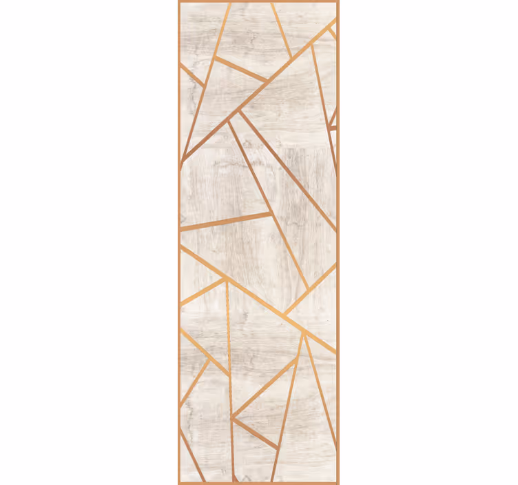 Geometric gold veins wallpaper marble - TenStickers