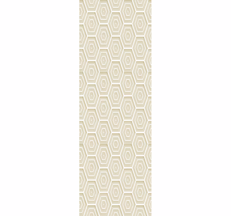 Hexagonal Structure wallpaper geometric - TenStickers