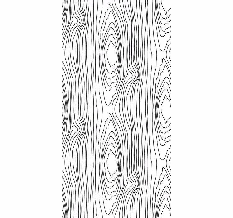 Linear tree rings wood feature wallpaper - TenStickers