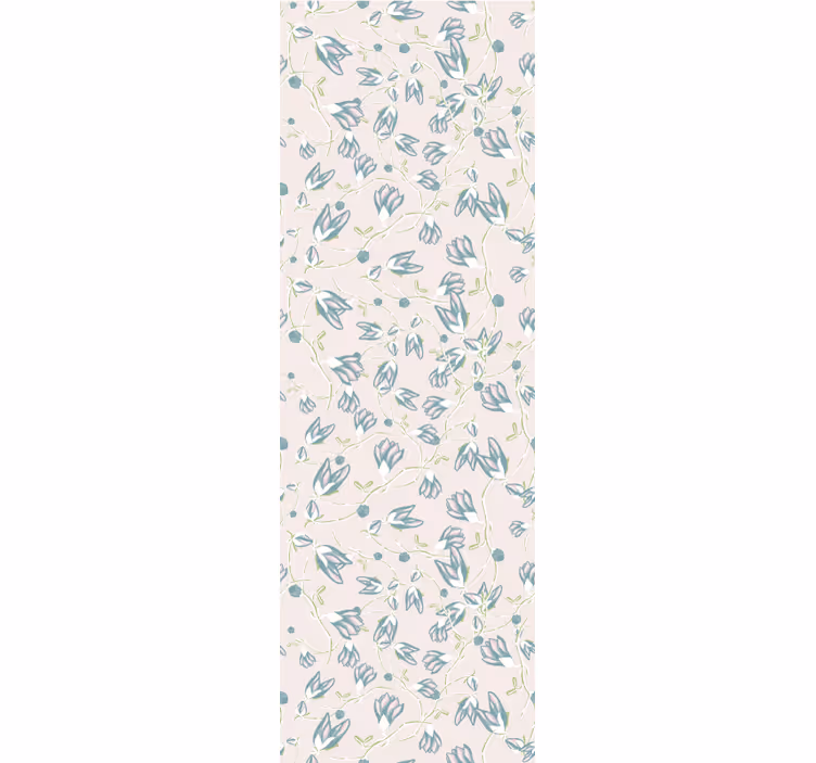 Subtle bloom print flowers wallpaper - TenStickers