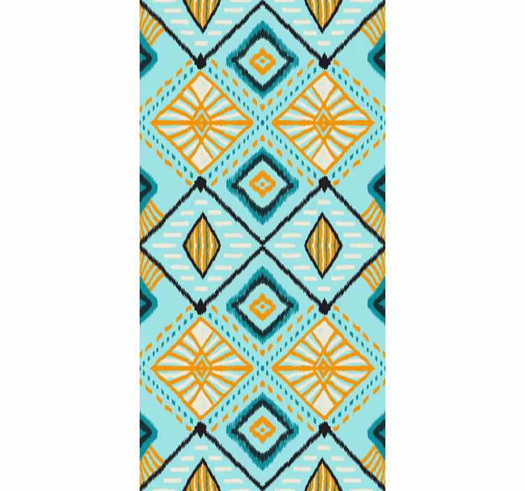 Contemporary Geometric Shapes art deco wallpaper - TenStickers